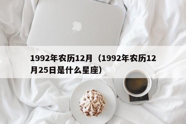 1992年农历12月（1992年农历12月25日是什么星座）