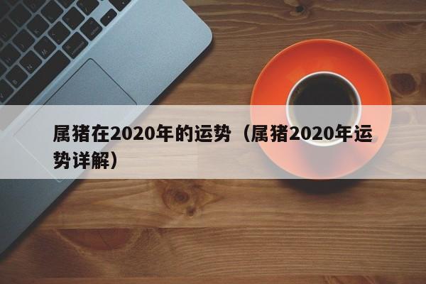 属猪在2020年的运势（属猪2020年运势详解）