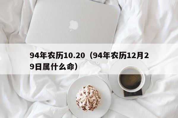 94年农历10.20（94年农历12月29日属什么命）